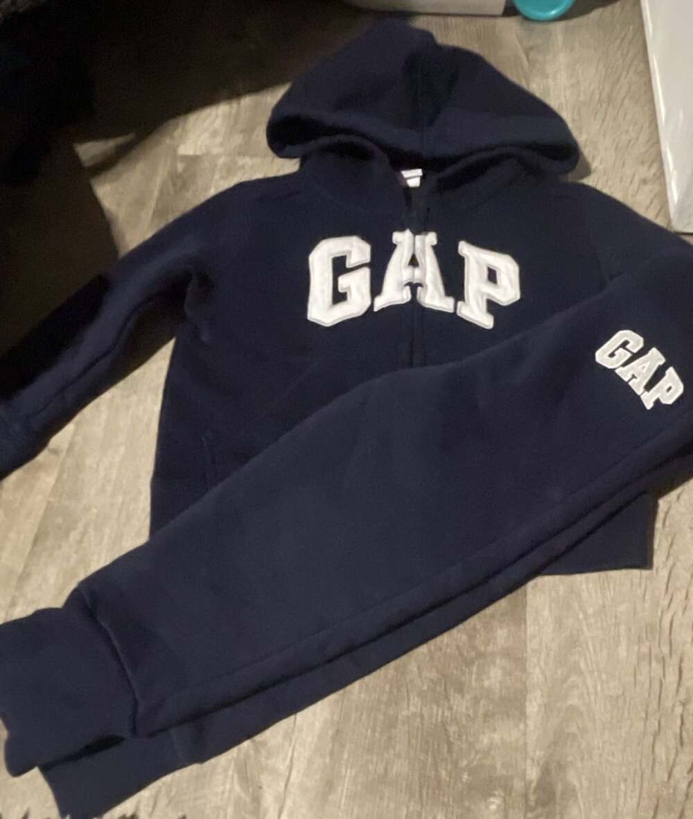 Baby Gap Logo Zip Up Hoodie And Sweatpants Size 2 Years Navy Blue